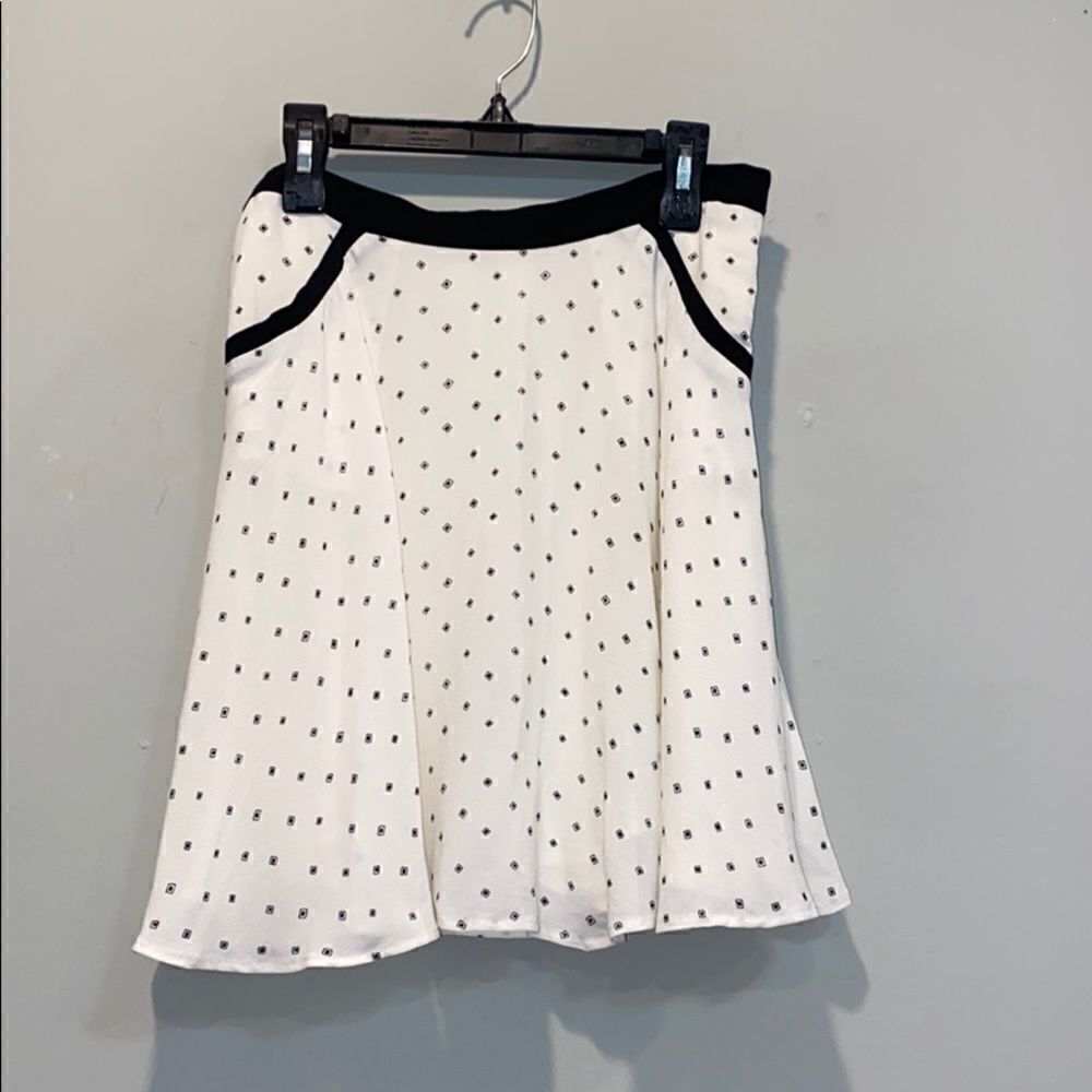 Ecote Black and white lined skirt